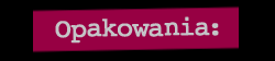Opakowania